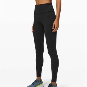 Lululemon Fast and Free High-Rise Tight 28" Non Reflective Suede